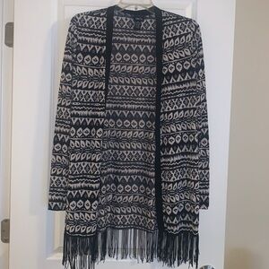 Aztec Fringe Cardigan